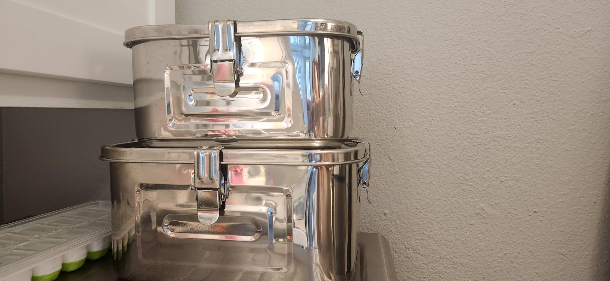 Stainless Steel Rectangular Kimchi Food Storage Container (5L / 168oz / 10.6