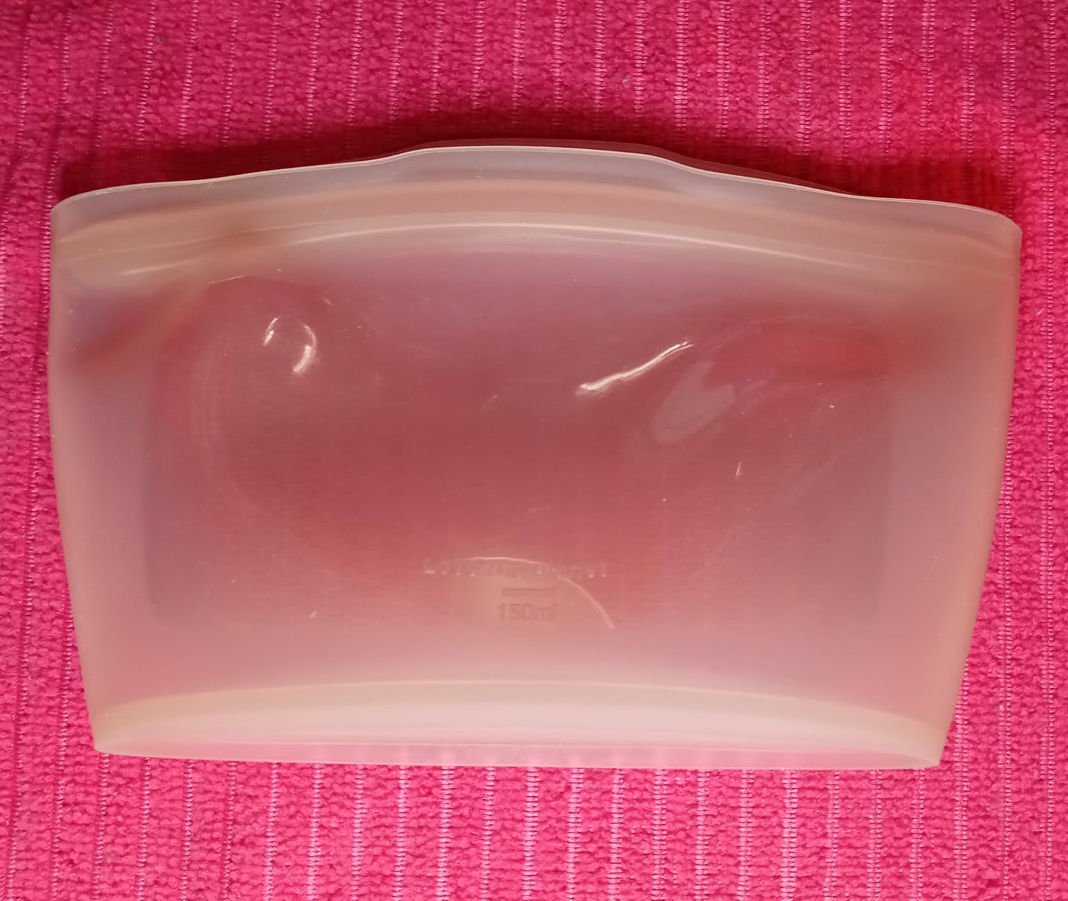 Reusable Silicone Food Storage Bag, 6 Cups, Large Container, Made in Korea BPA-Free Platinum Silicone, Triple-Airtight Freezer Bag, Microwave Safe, Sous Vide, Meal Prep, 51oz, Taupe Brown customer photo 2