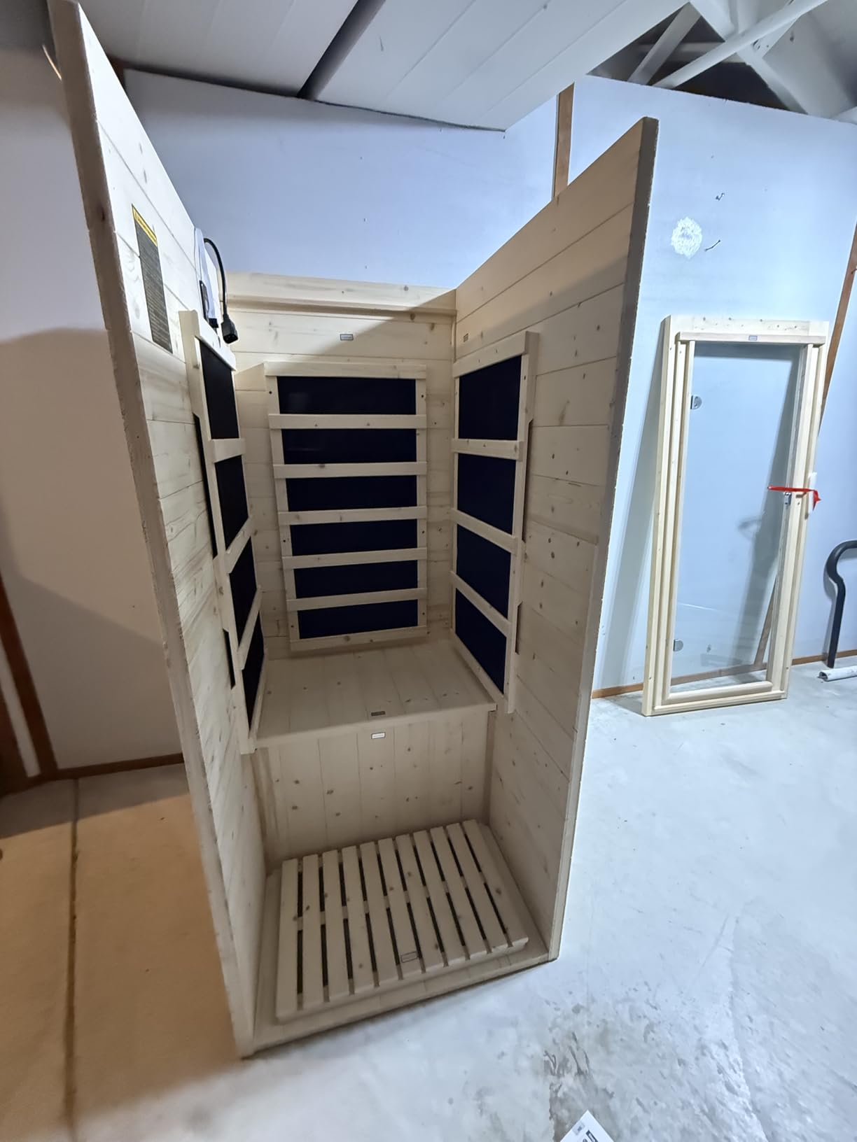 Albott Infrared Sauna 4 Person, Infrared Saunas for Home & Gym, Low EMF 2145W/110V/20A Canadian Hemlock Wood Dry Sauna with 10 Carbon Panels, 7-Color Light Therapy, Ambient Light Strips & Bluetooth customer photo 2