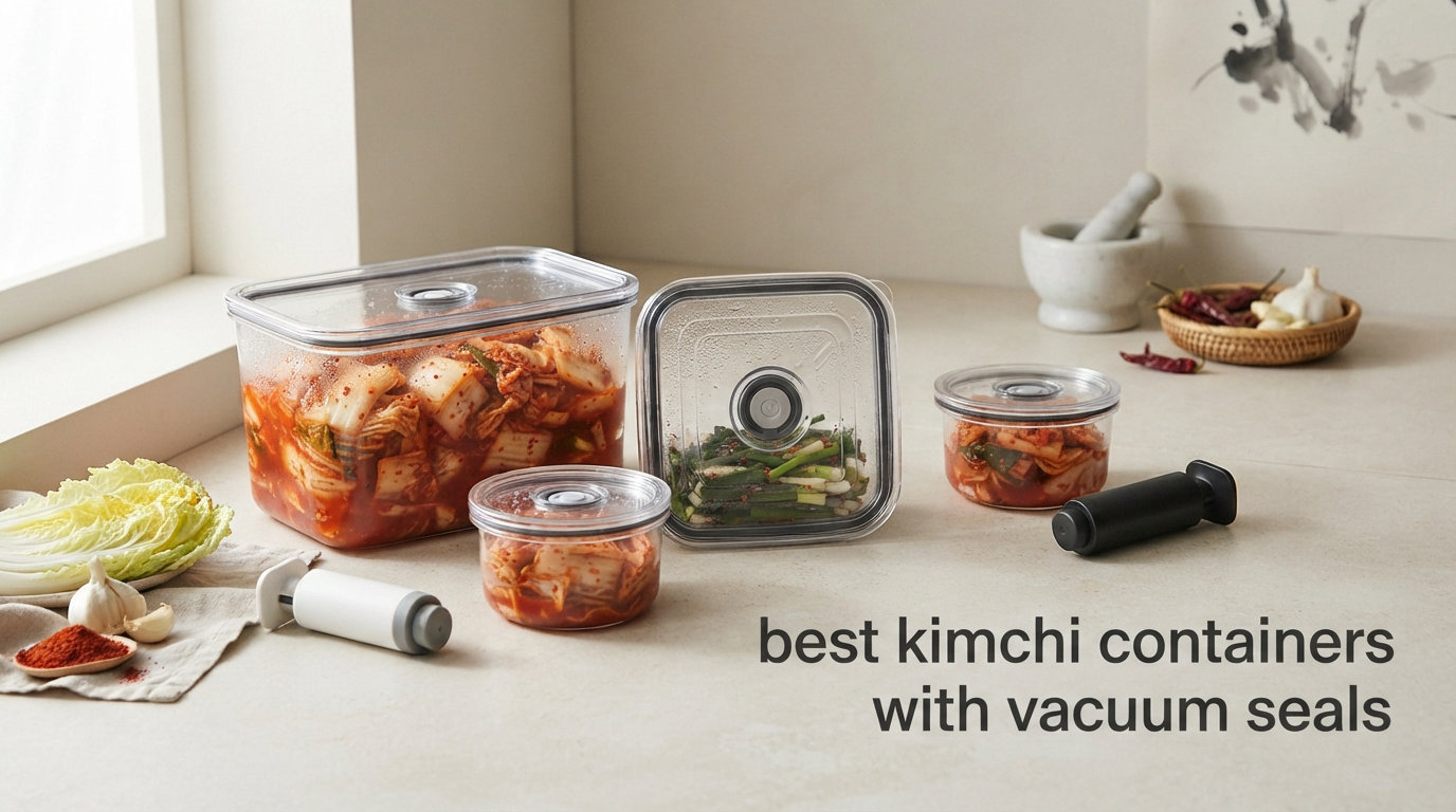 best kimchi containers with vacuum seals