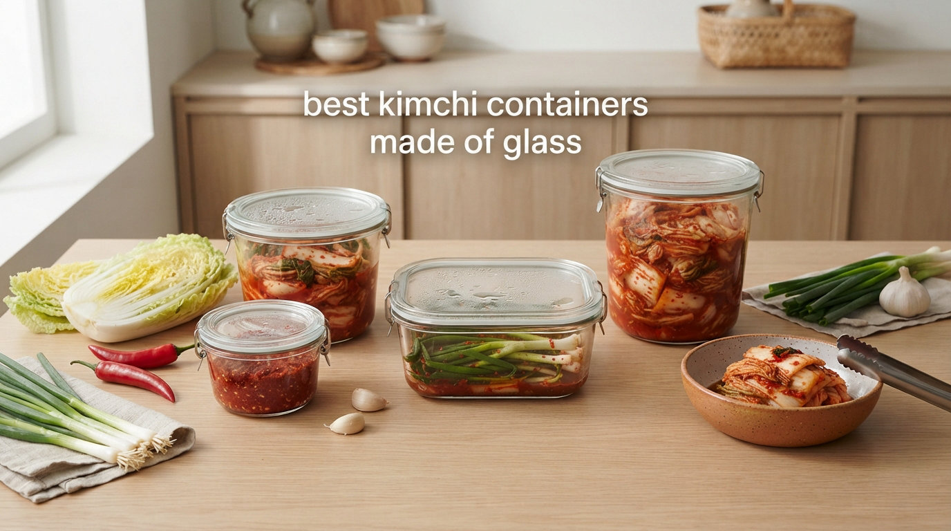 best kimchi containers made of glass