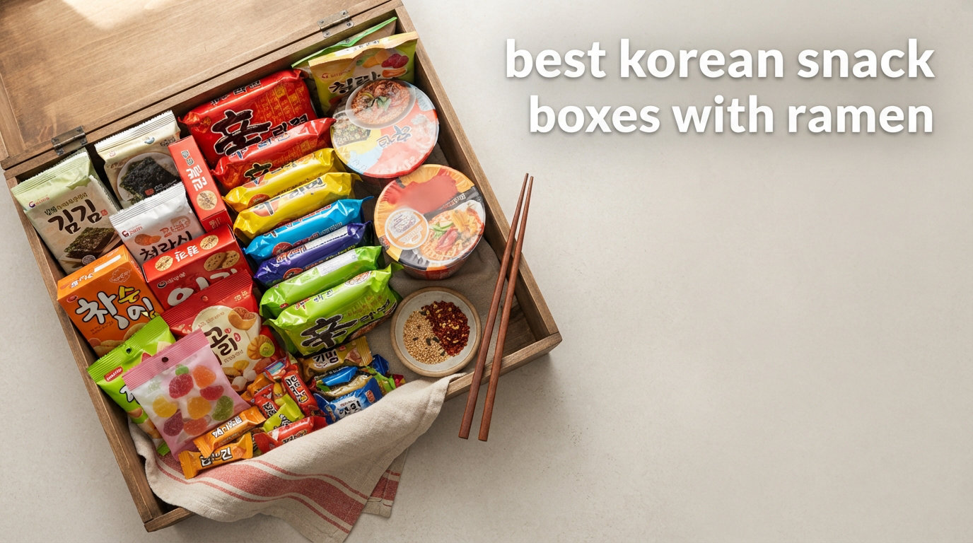 best korean snack boxes with ramen