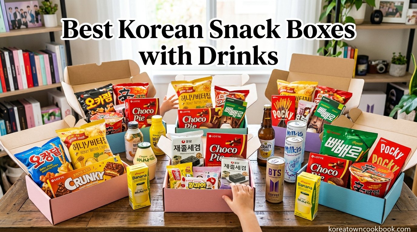 best korean snack boxes with drinks