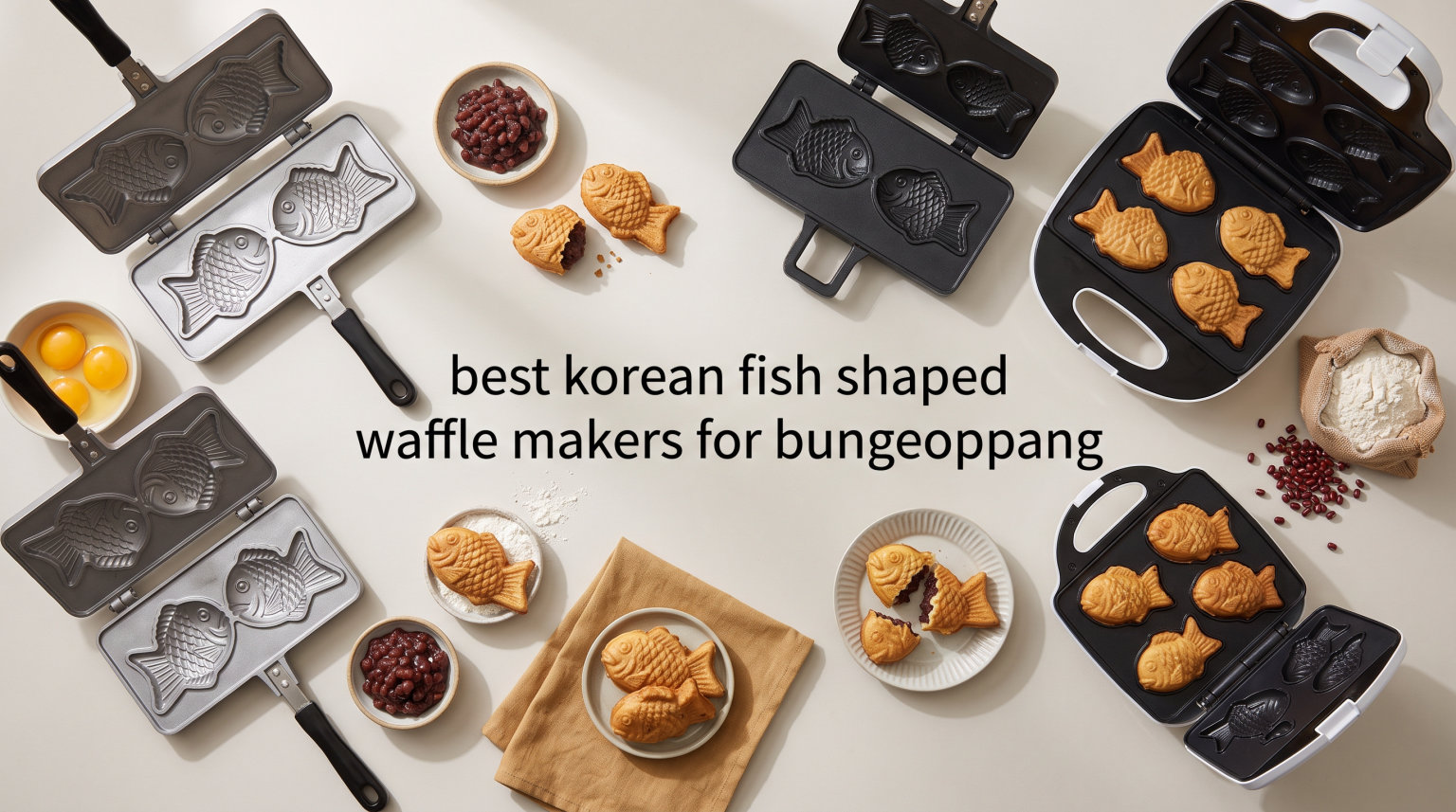 best korean fish shaped waffle makers for bungeoppang