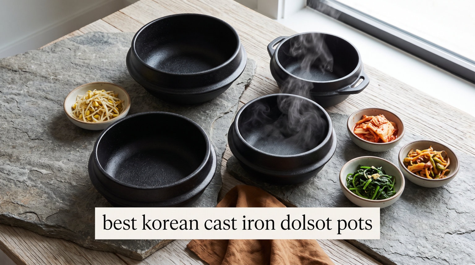 best korean cast iron dolsot pots