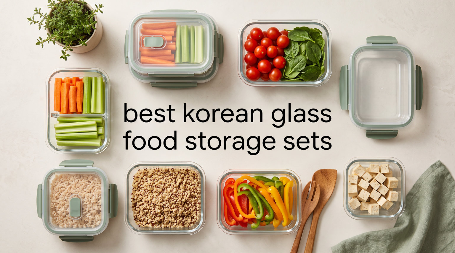 best korean glass food storage sets