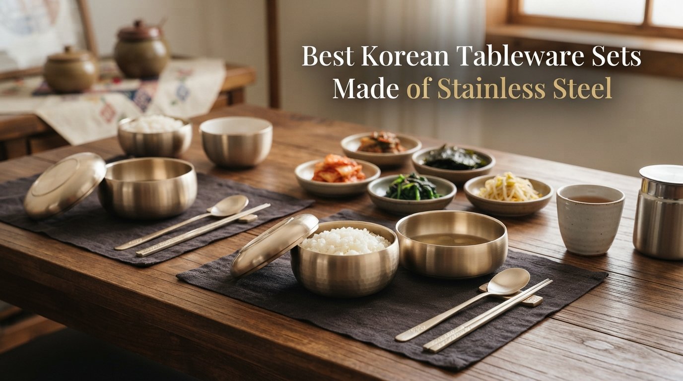 best korean tableware sets made of stainless steel