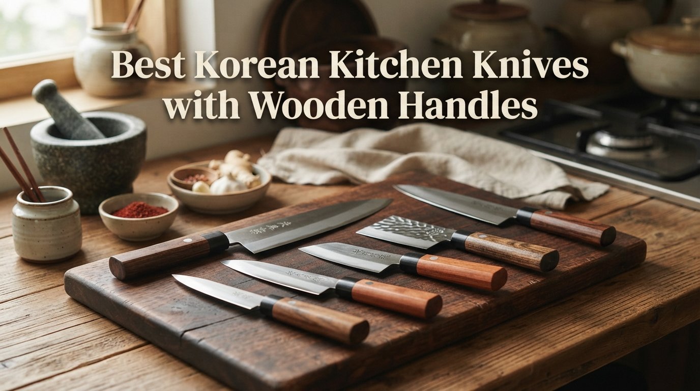 best korean kitchen knives with wooden handles