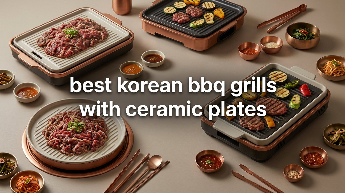 best korean bbq grills with ceramic plates