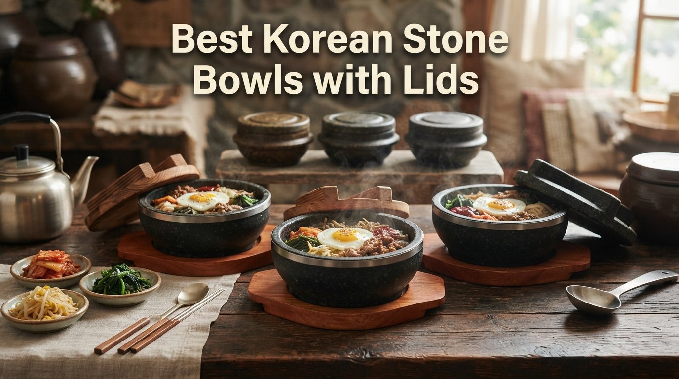 best korean stone bowls with lids