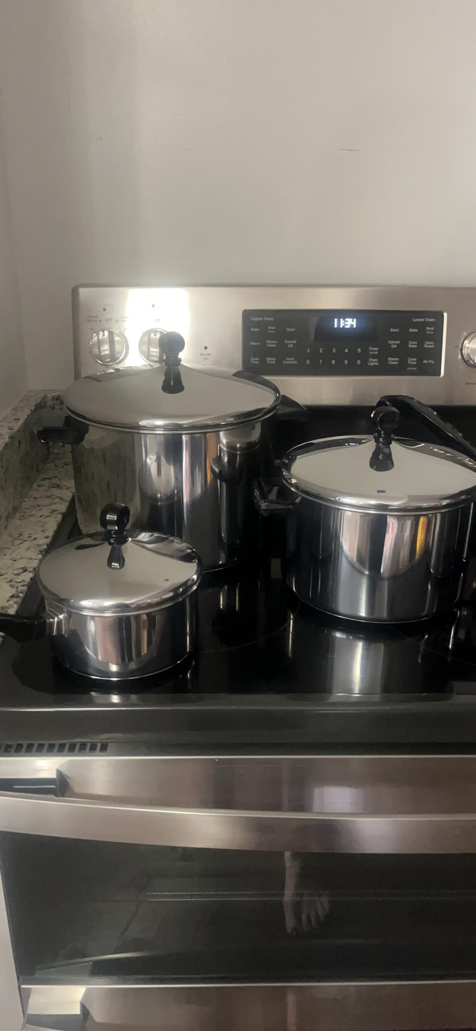 Farberware Classic Series Stainless Steel Pots and Pans Set, 15-Piece | Nonstick cookware, even heating, cooking pot set, induction compatible, dishwasher safe, oven safe customer photo 2