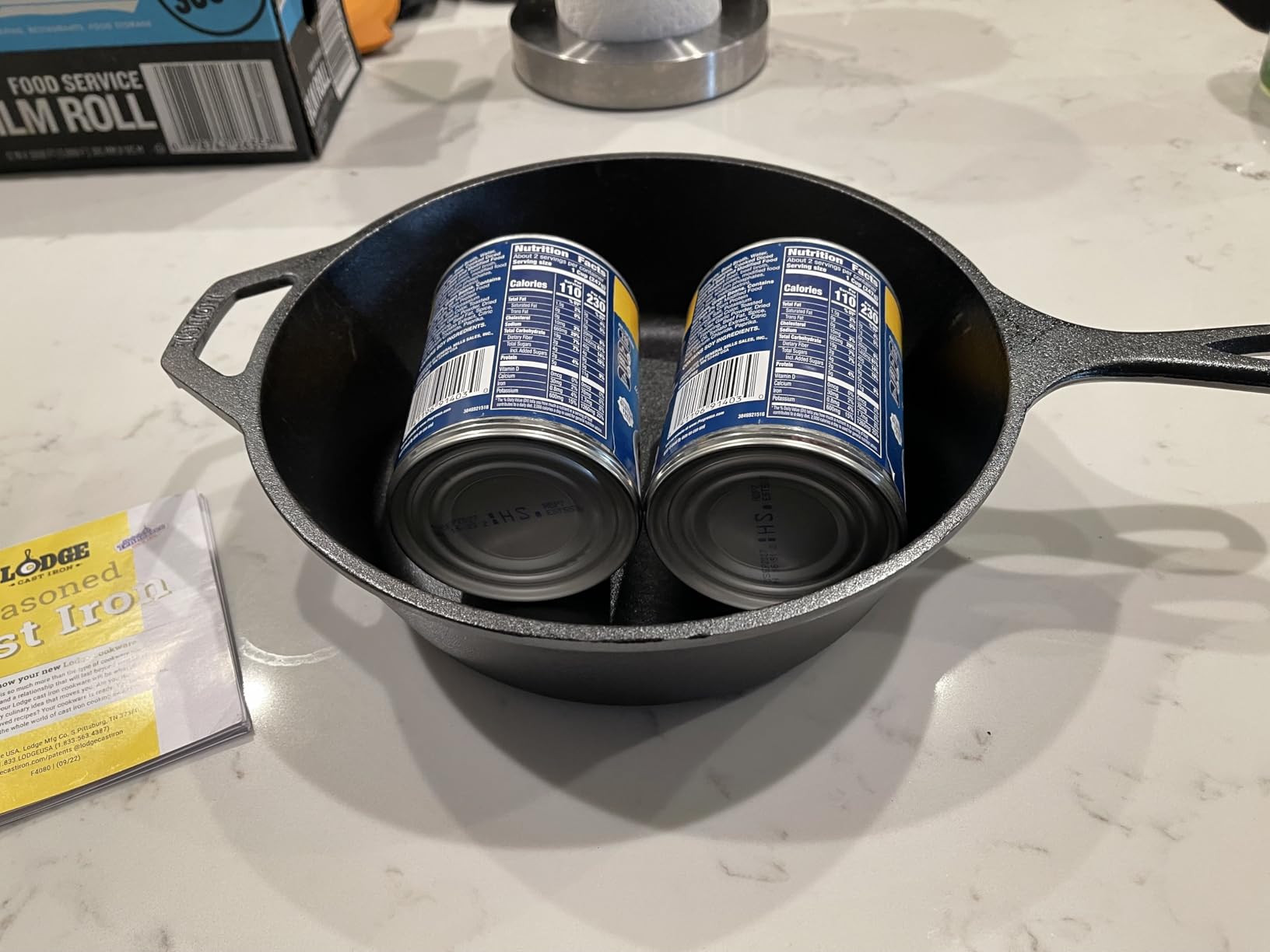 Lodge Pre-Seasoned Cast Iron Deep Skillet with Lid, 3 Quart | 3 Quart Cast Iron Deep Skillet & Lid for Frying, Braising & Slow Cooking on Any Heat Source, Non-Toxic, Made in USA customer photo 2