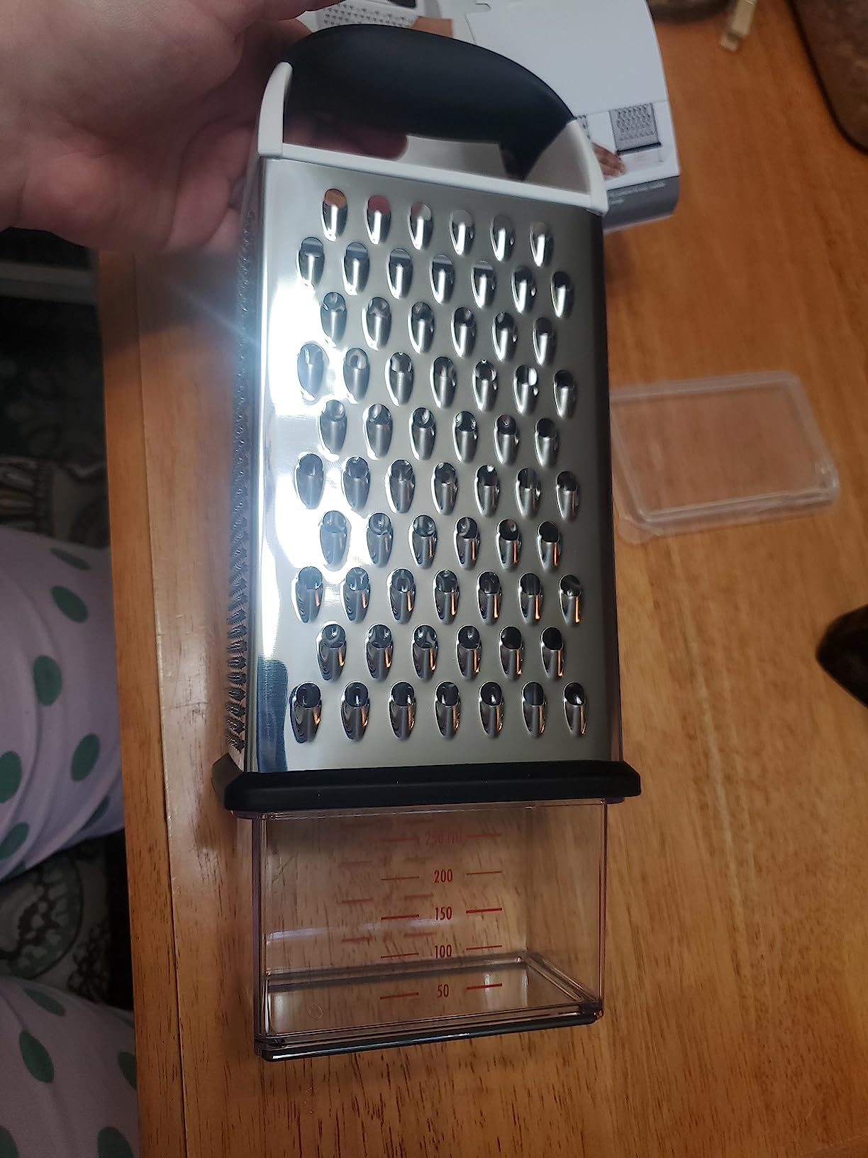 OXO Good Grips 4-Sided Box Grater for Cheese & Vegetables with Detachable Container customer photo 2