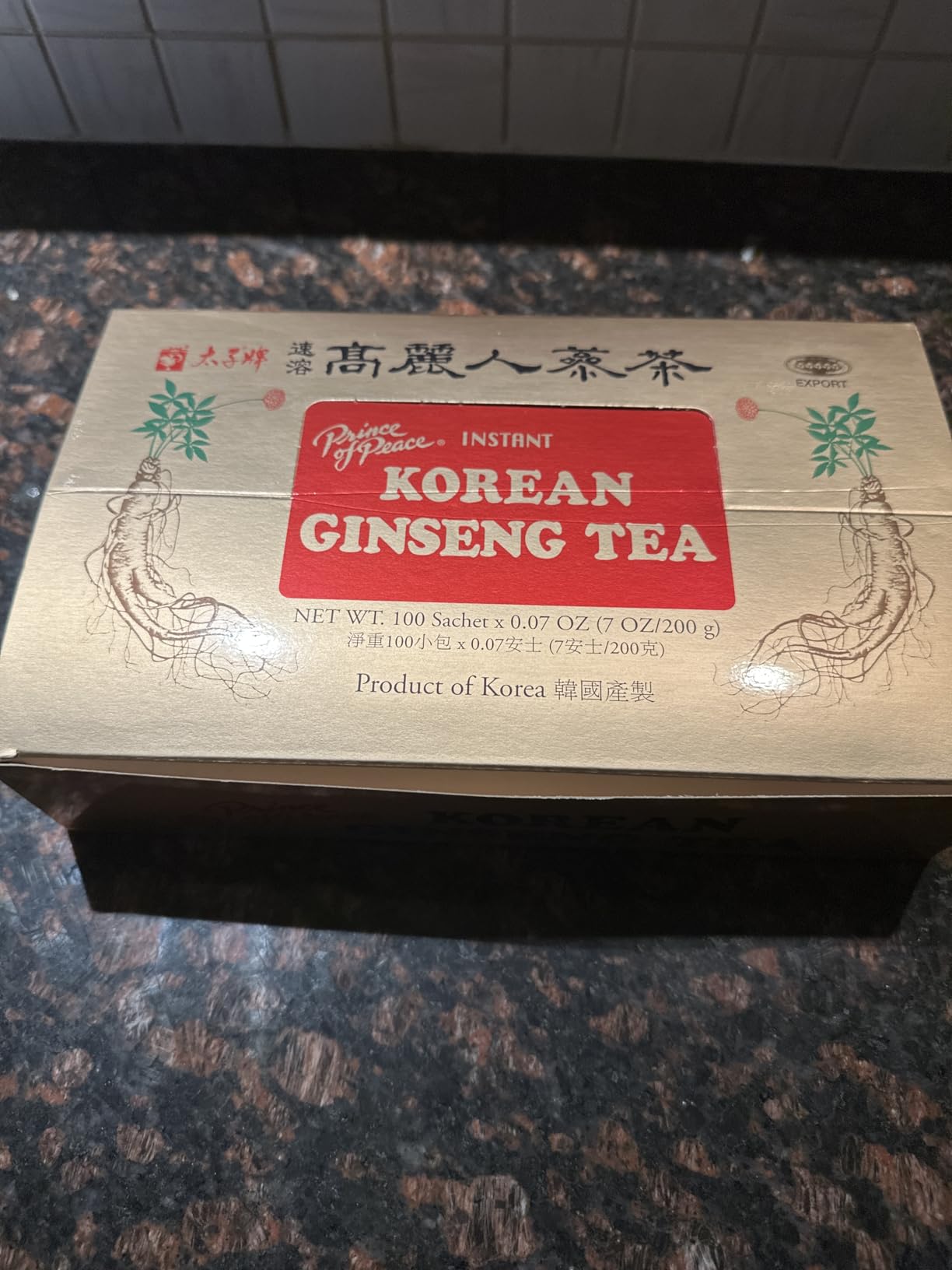 Prince Of Peace Instant Korean Panax Ginseng Tea - 100 Count customer photo 1