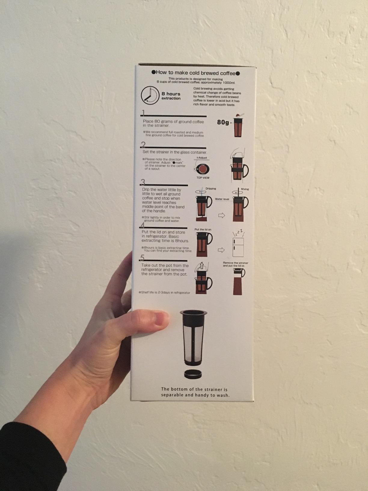 Hario Mizudashi Cold Brew Coffee Maker, 1000ml, Black customer photo 1