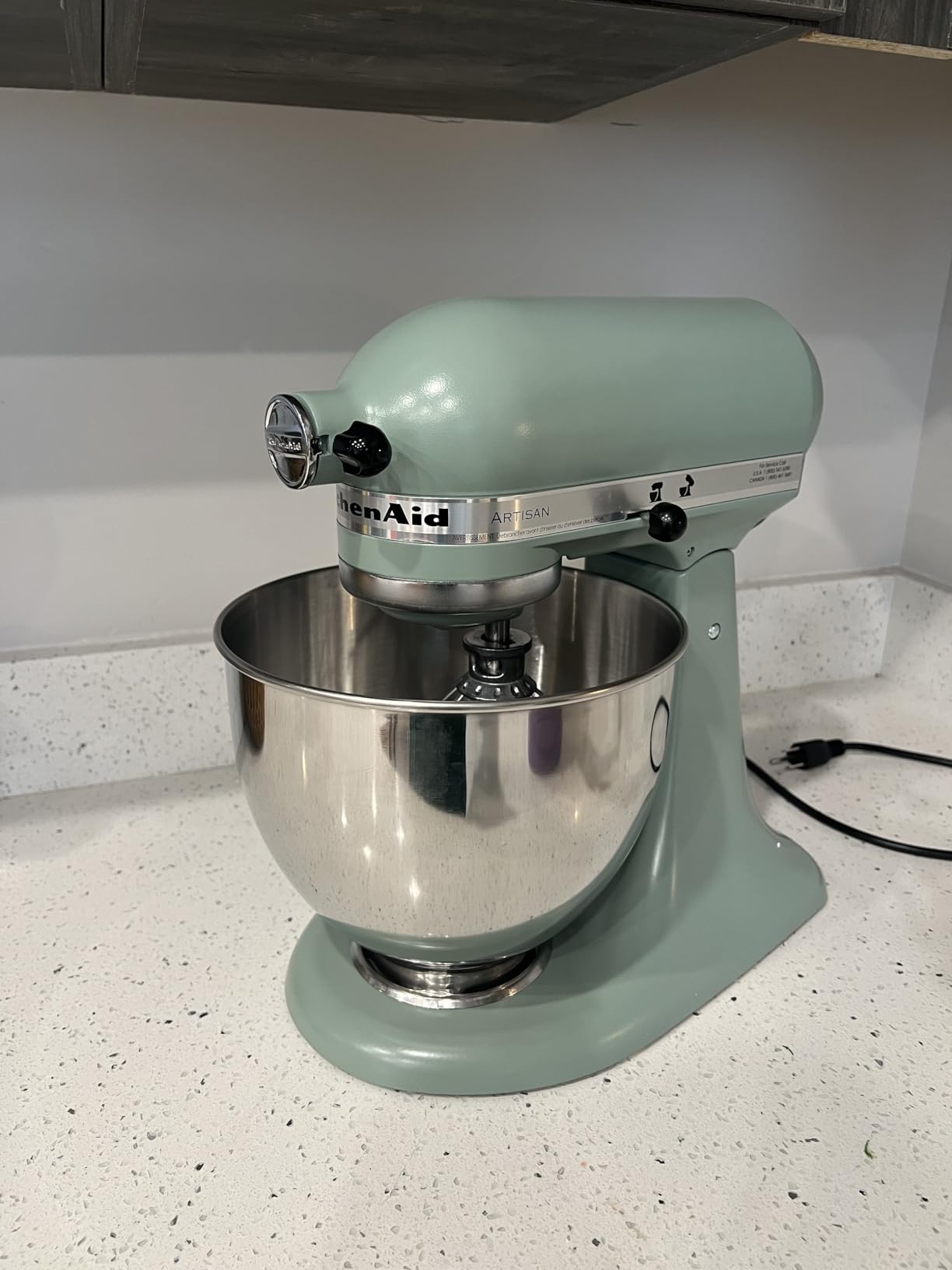 KitchenAid Artisan, 5-Qt Tilt Head Stand Mixer, KSM150PS, Contour Silver | Includes Pouring Shield for Mess-Free Mixing, 10 Speed Settings, Easily add Ingredients with the Tilt-Head Design customer photo 1