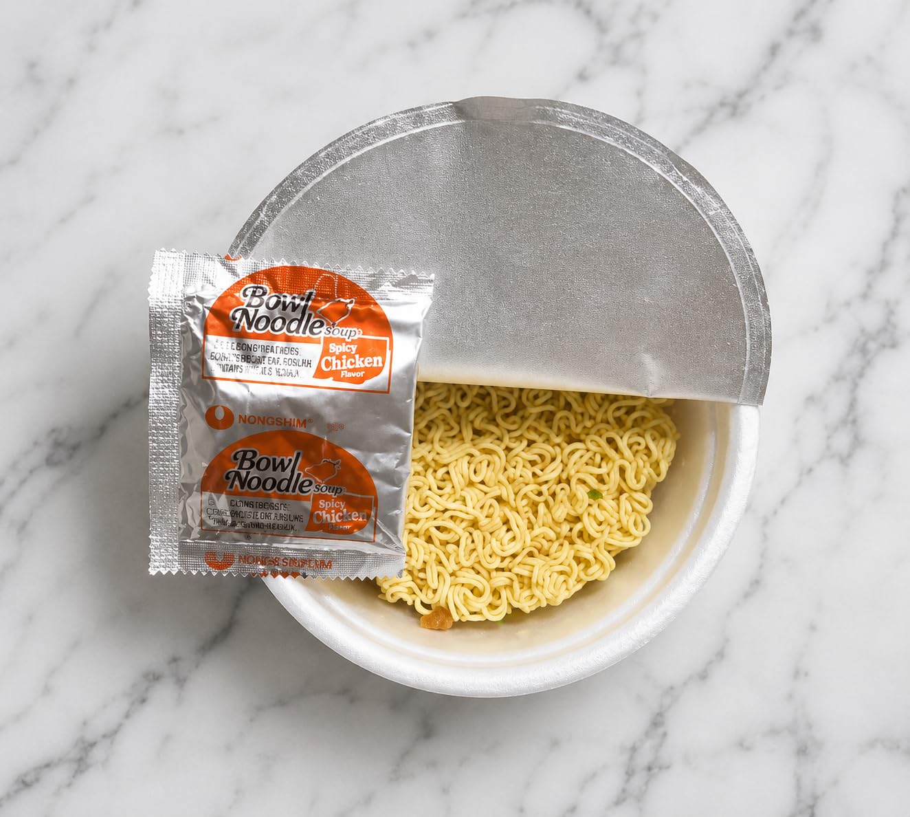 Nongshim Spicy Chicken Noodle Soup Instant Ramen, 12 Pack, Korean Microwaveable Bowl Soup Mix, Ramyun with Veggies customer photo 1