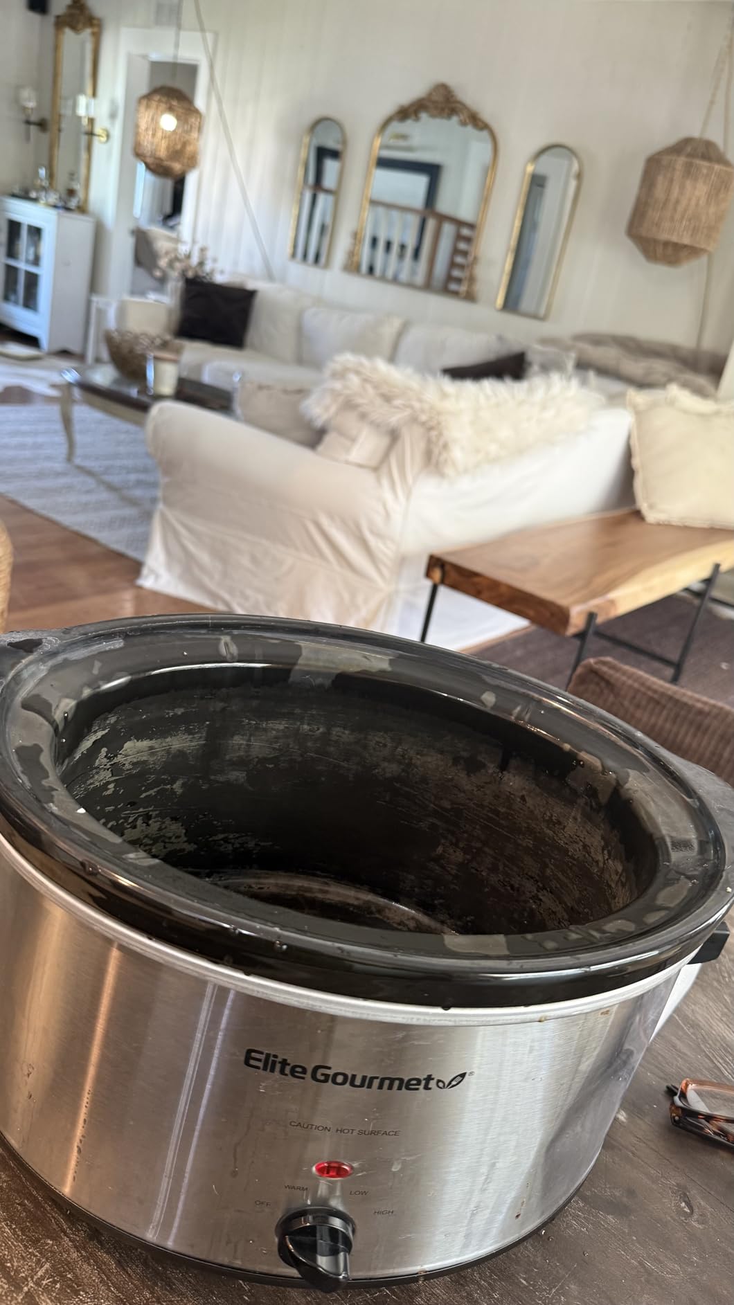 Elite Gourmet Stainless Steel Slow Cooker, Dishwasher-Safe with Tempered Glass Lid, Cool-Touch Handles, Removable Stoneware Pot, 8.5 Quart, MST-900V customer photo 1