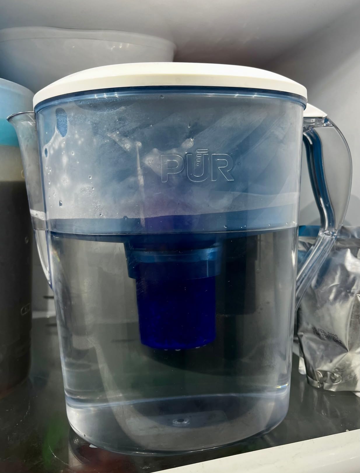 PUR 11-Cup Water Pitcher, Include 1 Genuine PUR Filter, White | Cleaner, Great-Tasting Water, Dishwasher Safe, Powerful Filtration, Filter Change Light Indicator, LockFit Cap Design customer photo 2