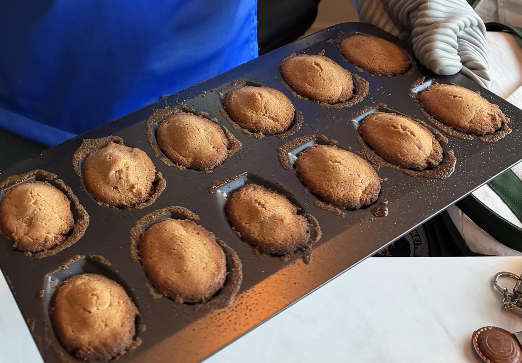 Bellemain Madeleine Pan | 12-Well Madeleine Mold Makes 12 Madeleine Cookies | Nonstick Tea Cake Pan for Madeleines, Cakelet Pan | Warp-Resistant Carbon Steel Madeline Pans (2-Pack) customer photo 2
