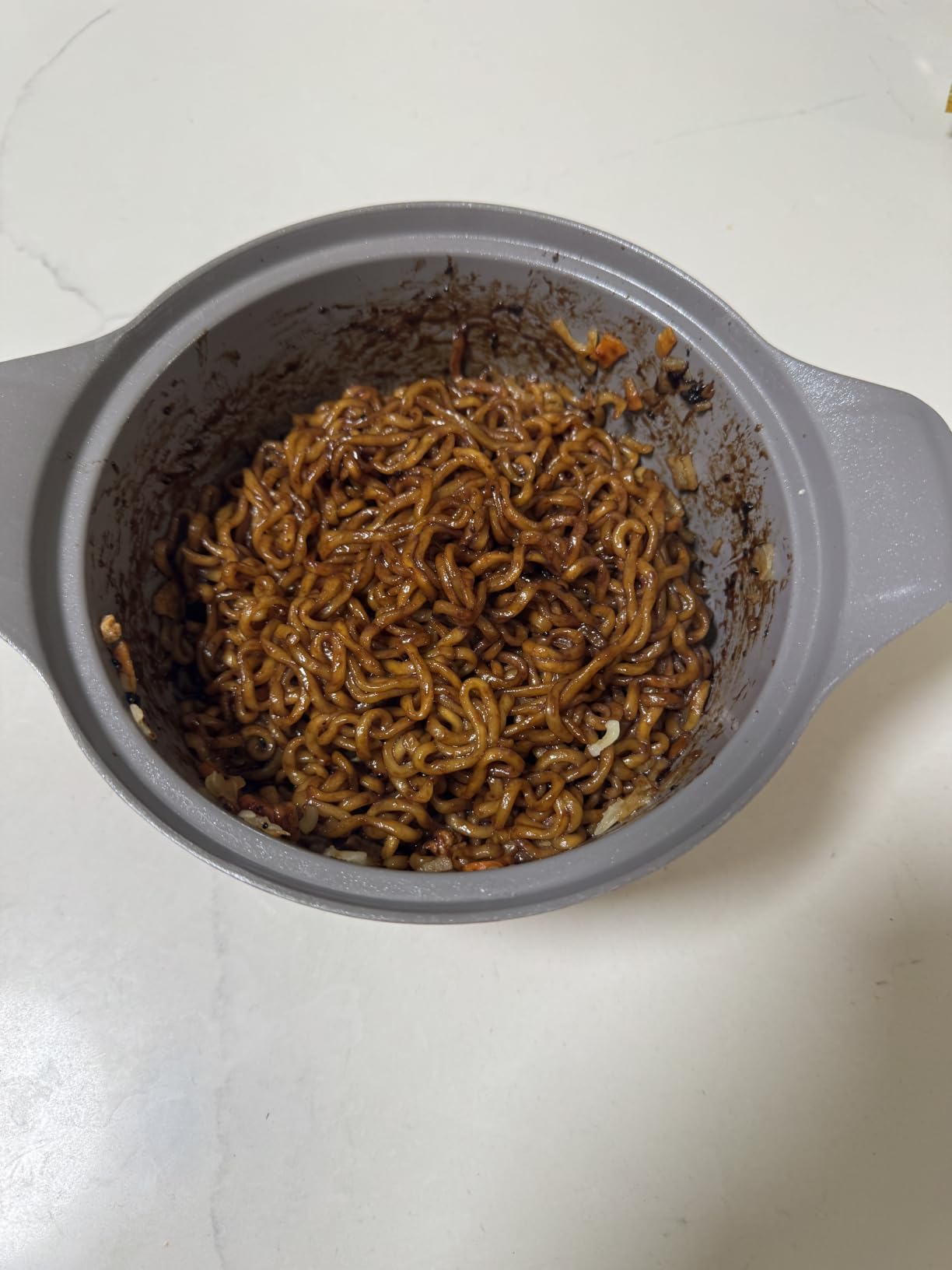 Nongshim Chapagetti, Black Bean Jajangmyeon Korean Ramen Noodles, 10 Pack customer photo 2