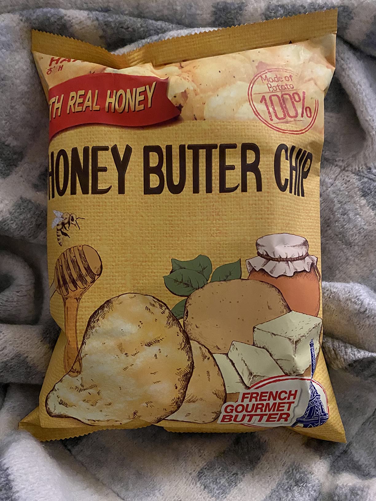 Haitai Honey Butter Chip BIG SIZE (120g X 3) / New Korea Potato Snack customer photo 2