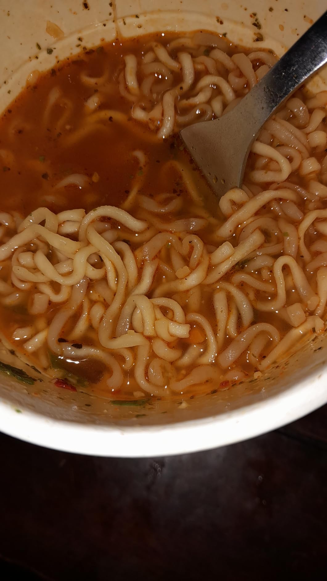 Nongshim Shin Ramyun Cup of Noodles, Spicy Signature Korean Instant Ramyun, Rich Beef Flavored Broth, Quick and Easy, Microwaveable Cup, 2.64 oz (Pack of 6) customer photo 1