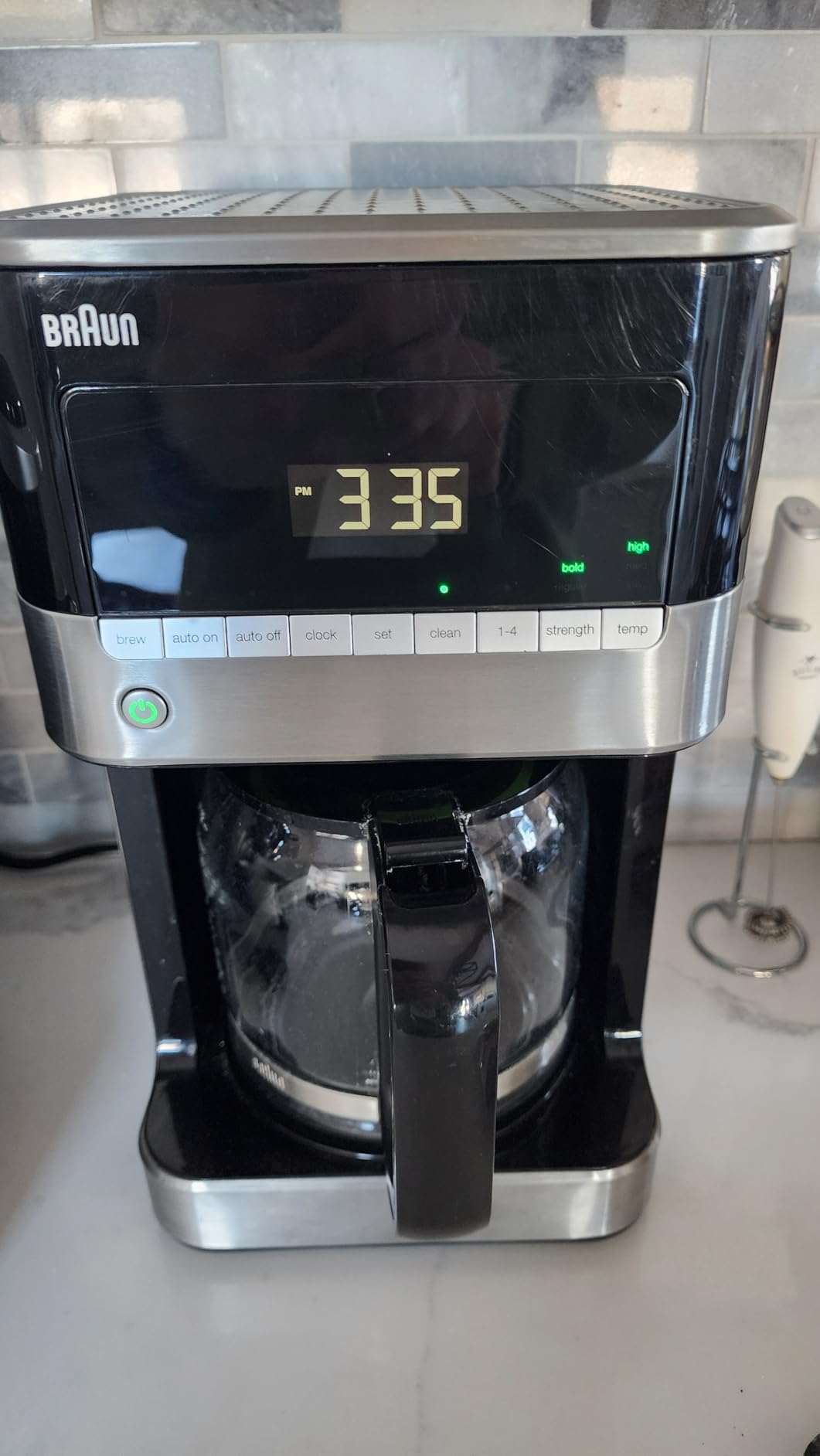 Braun BrewSense 12-Cup Drip Coffee Maker with 24 Hour Timer, 2 Brew Styles, Smart Cleaning Features, Anti-Drip System, 1-4 Cup Sizing, Bold and Regular Strength Brewing customer photo 2