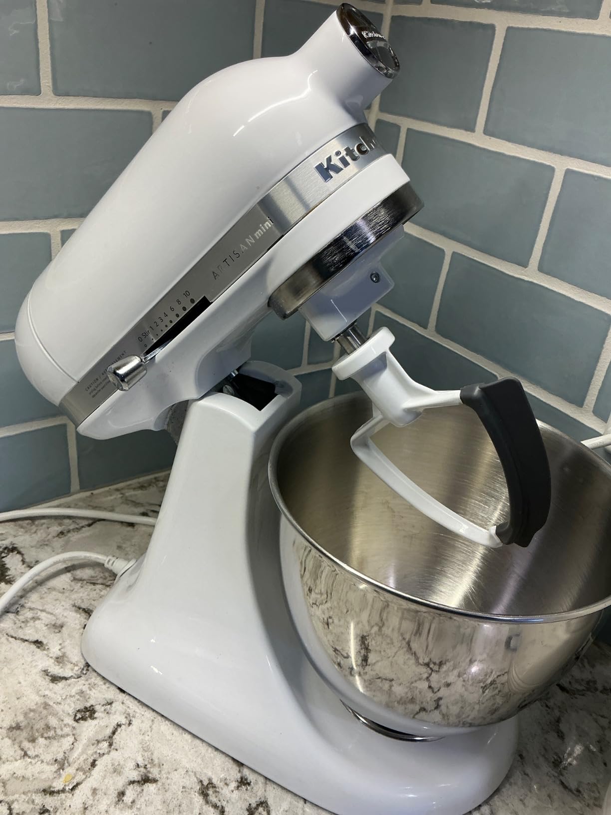 KitchenAid Artisan Mini, 3.5-Qt Tilt Head Stand Mixer, Black Matte customer photo 2