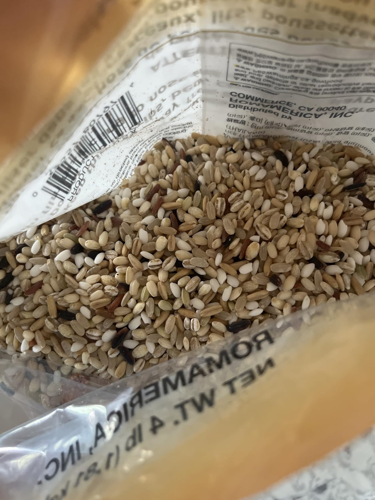 ROM AMERICA 7 Premium Healthy Mixed Grains Rice with Brown Rice, Wild Sweet Rice, Red Rice, Whole Barley, Oat, Brown and White Sweet Rice - 4 Pound customer photo 1