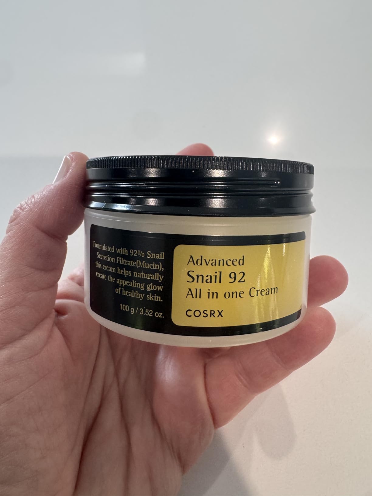 COSRX Snail Mucin 92% Face Moisturizer for Soft & Glowy Skin, 3.52 oz. customer photo 1