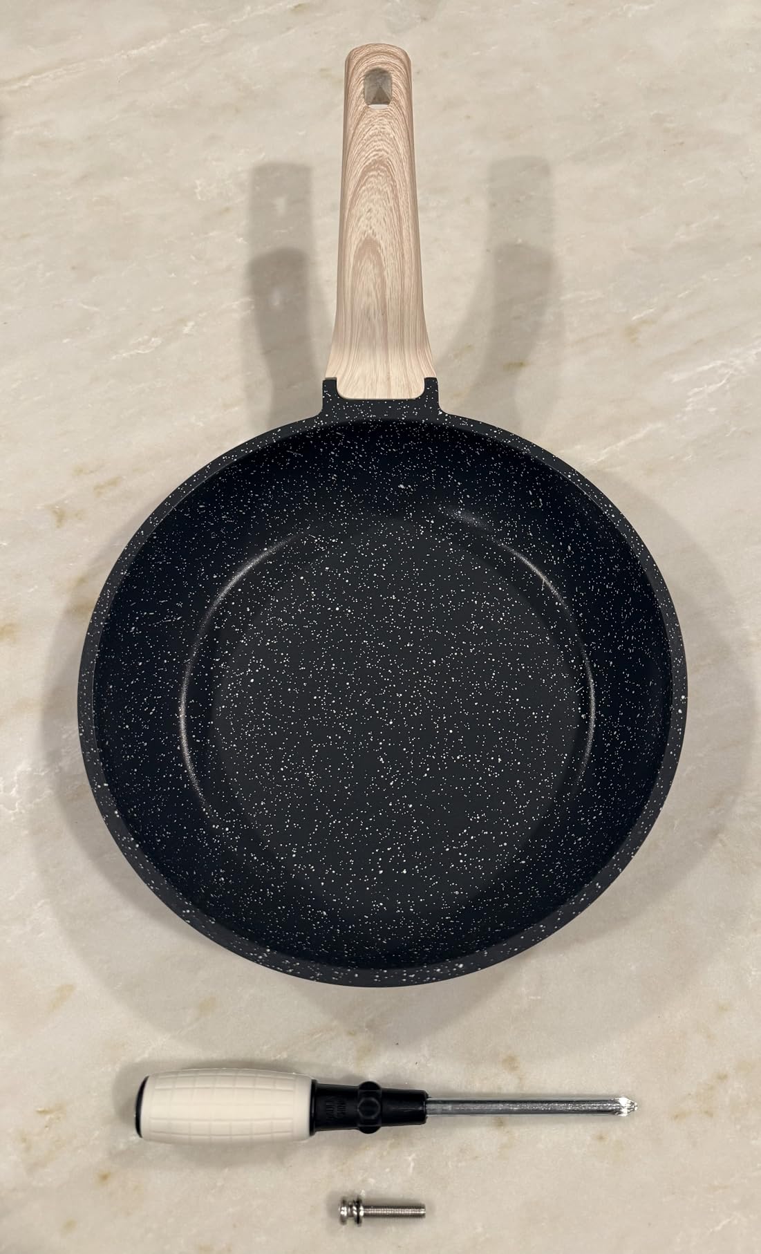 CAROTE Nonstick Frying Pan, 8 Inch Classic Granite Skillet customer photo 2