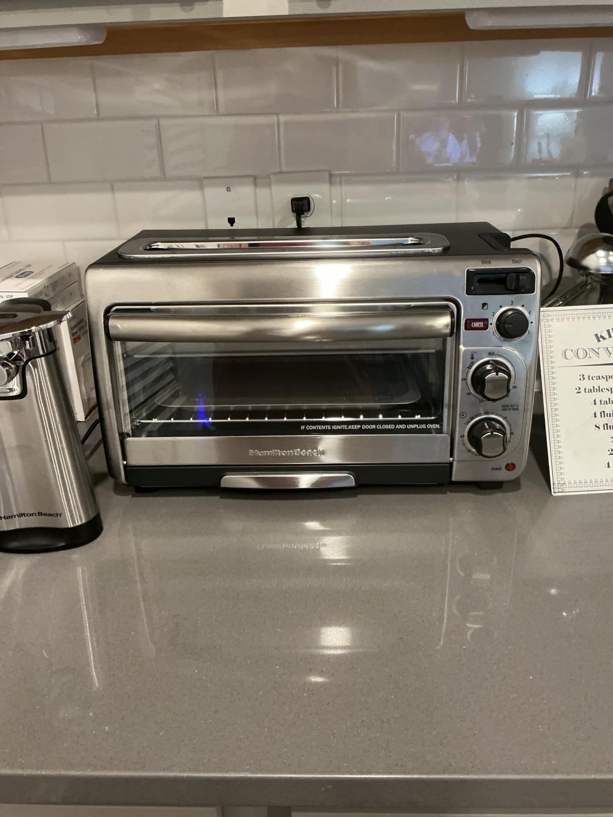 Hamilton Beach 2-in-1 Countertop Toaster Oven and Long Slot 2 Slice Toaster, Stainless Steel customer photo 1