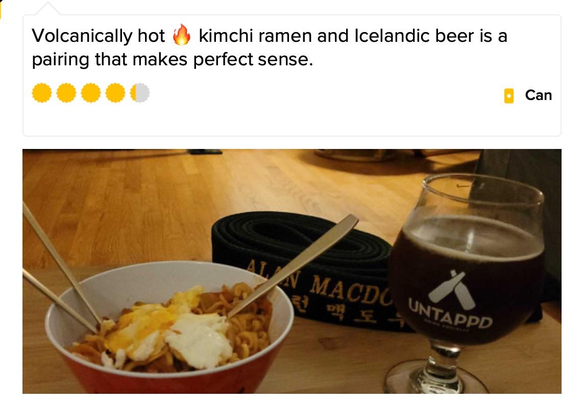 FUN & YUM Volcano Hot & Spicy Chicken Flavored Instant Ramen, 4.94 Ounce (Pack of 4) customer photo 1