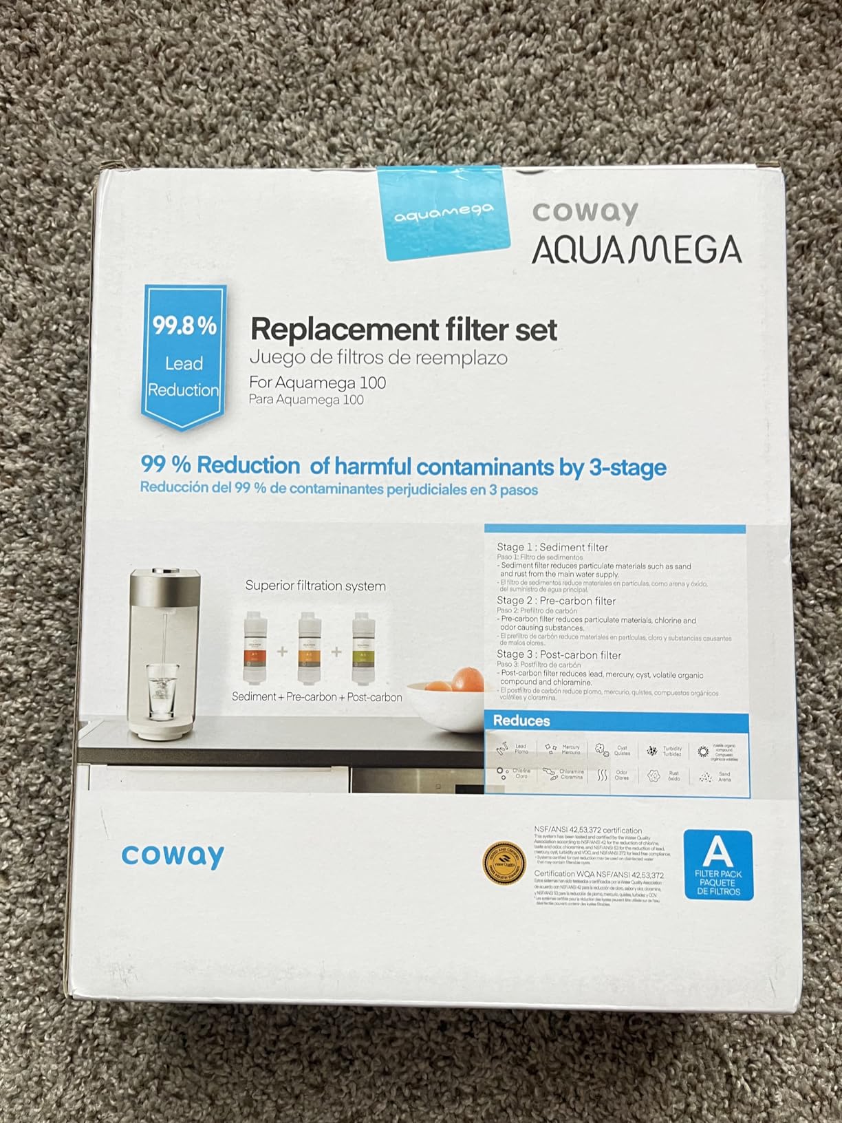 Coway Aquamega 100 Replacement Filter Set customer photo 1