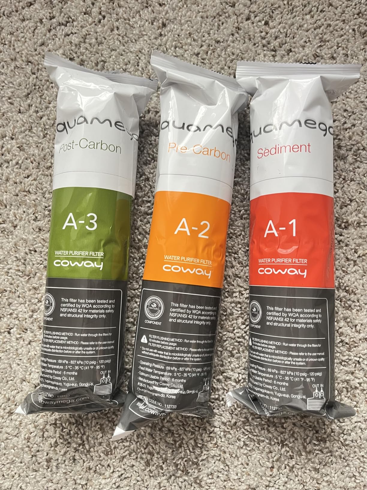 Coway Aquamega 100 Replacement Filter Set customer photo 2