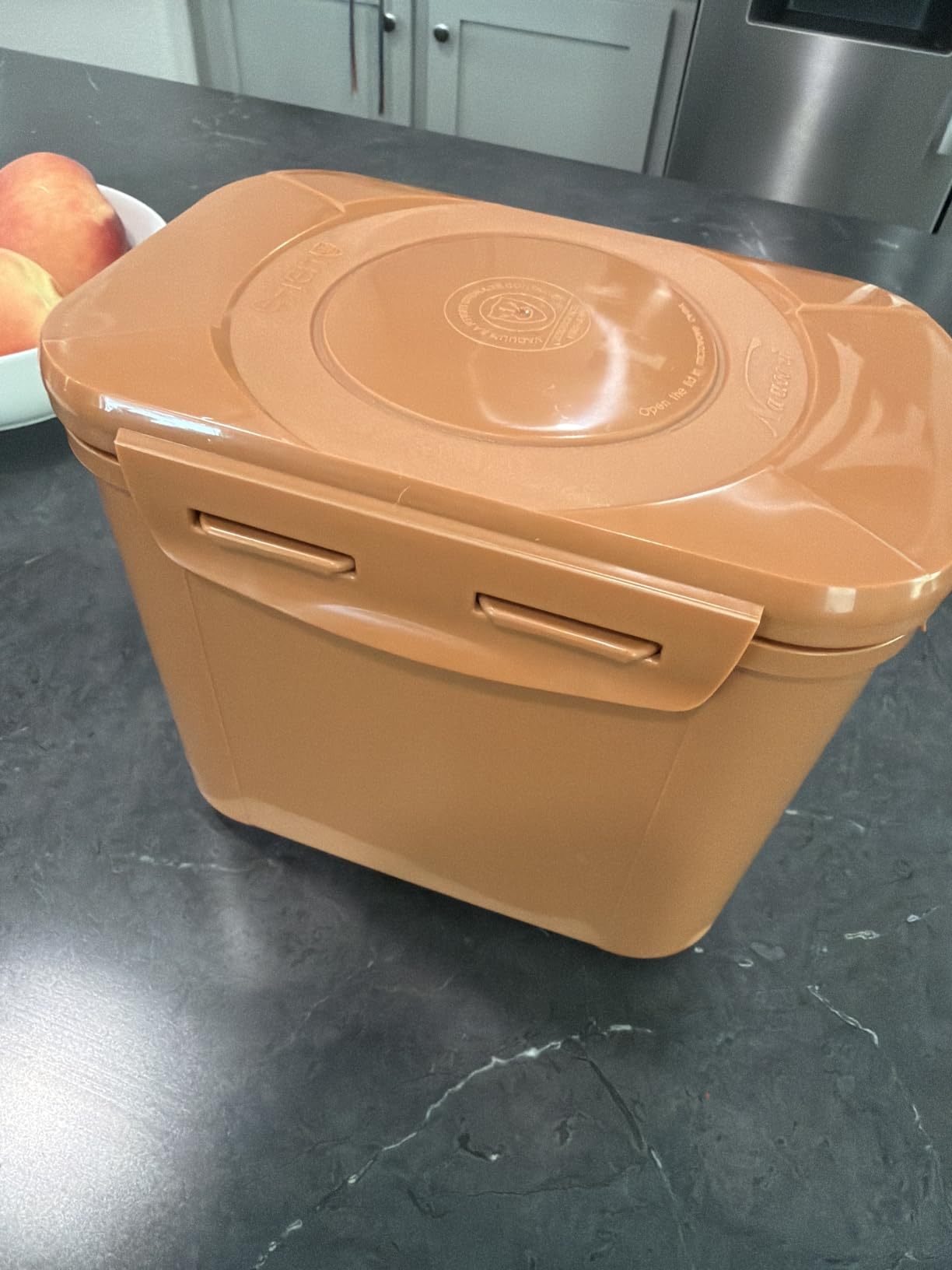 e-jen Premium Kimchi, Sauerkraut Container Probiotic Fermentation with Inner Vacuum Lid (Earthenware Green, 0.9 gal/ 3.4L) customer photo 1