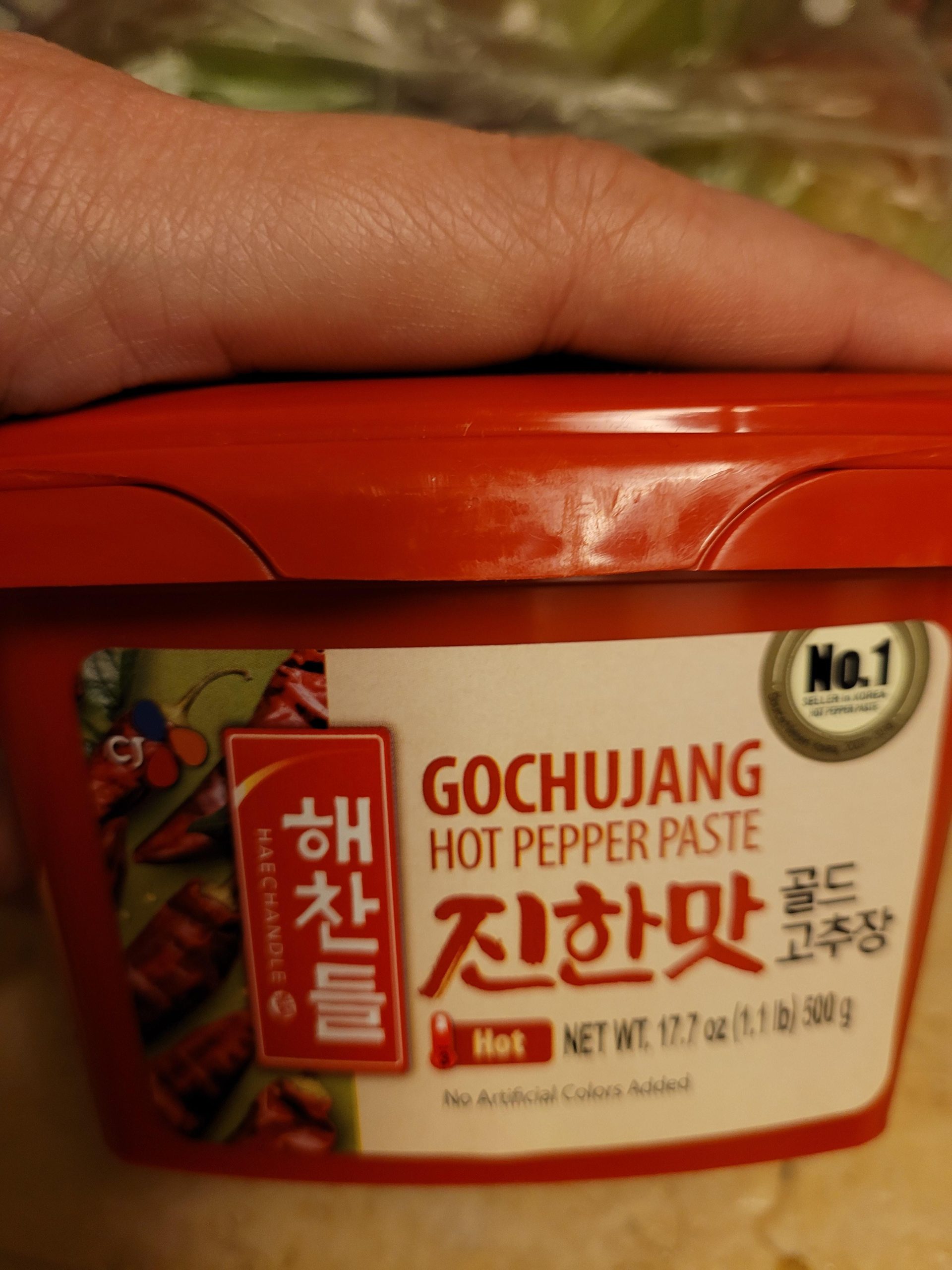 CJ Haechandle Hot Pepper Paste 500g Korean Spicy Red Chile Paste 1.1 lb., Gochujang, 17.63 Ounce customer photo 2