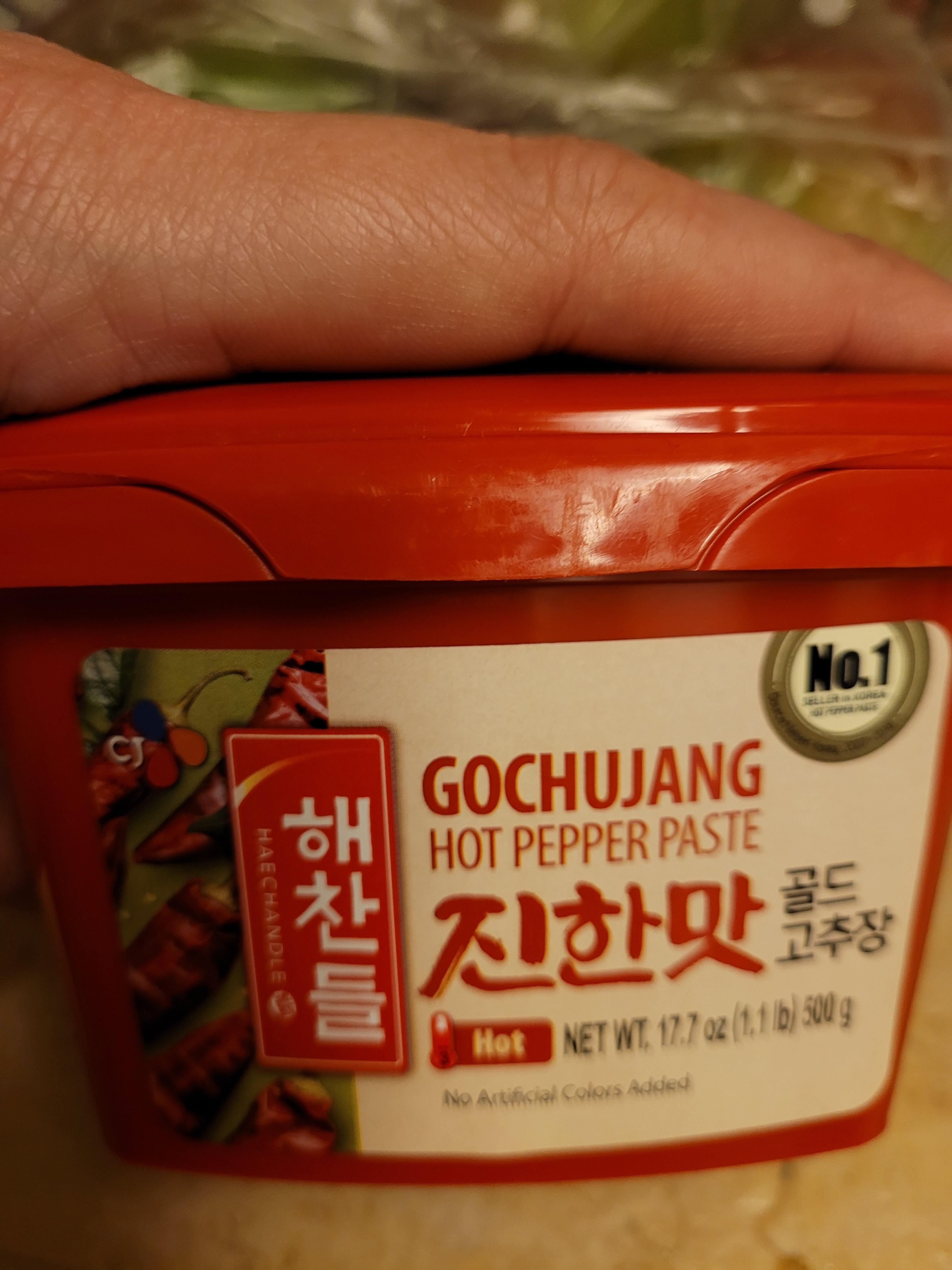 CJ Haechandle Hot Pepper Paste 500g Korean Spicy Red Chile Paste 1.1 lb., Gochujang, 17.63 Ounce customer photo 2