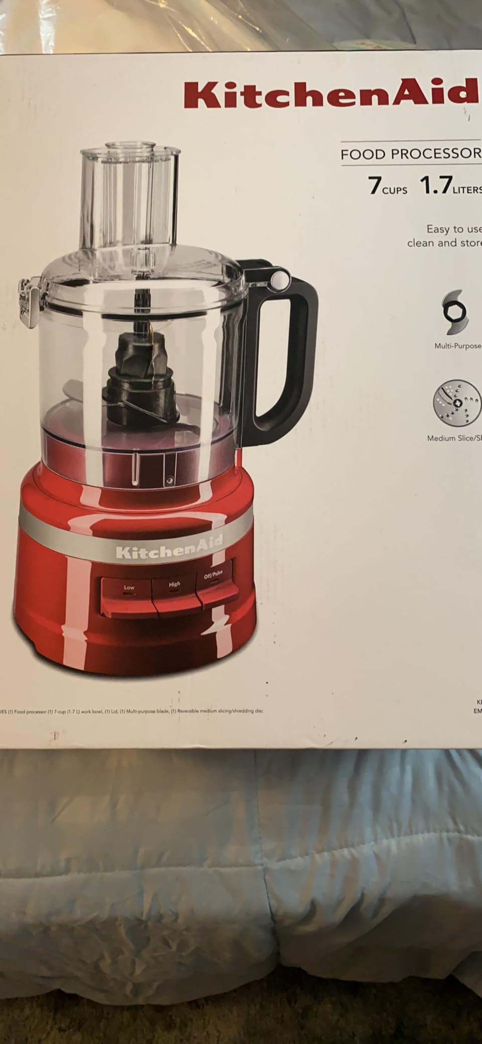 KitchenAid 7-Cup Food Processor - KFP0718 | All-in-One Storage for blades and discs, Three Speed Control, 2-in-1 Feed Tube, Easy-Clean Work Bowl customer photo 1