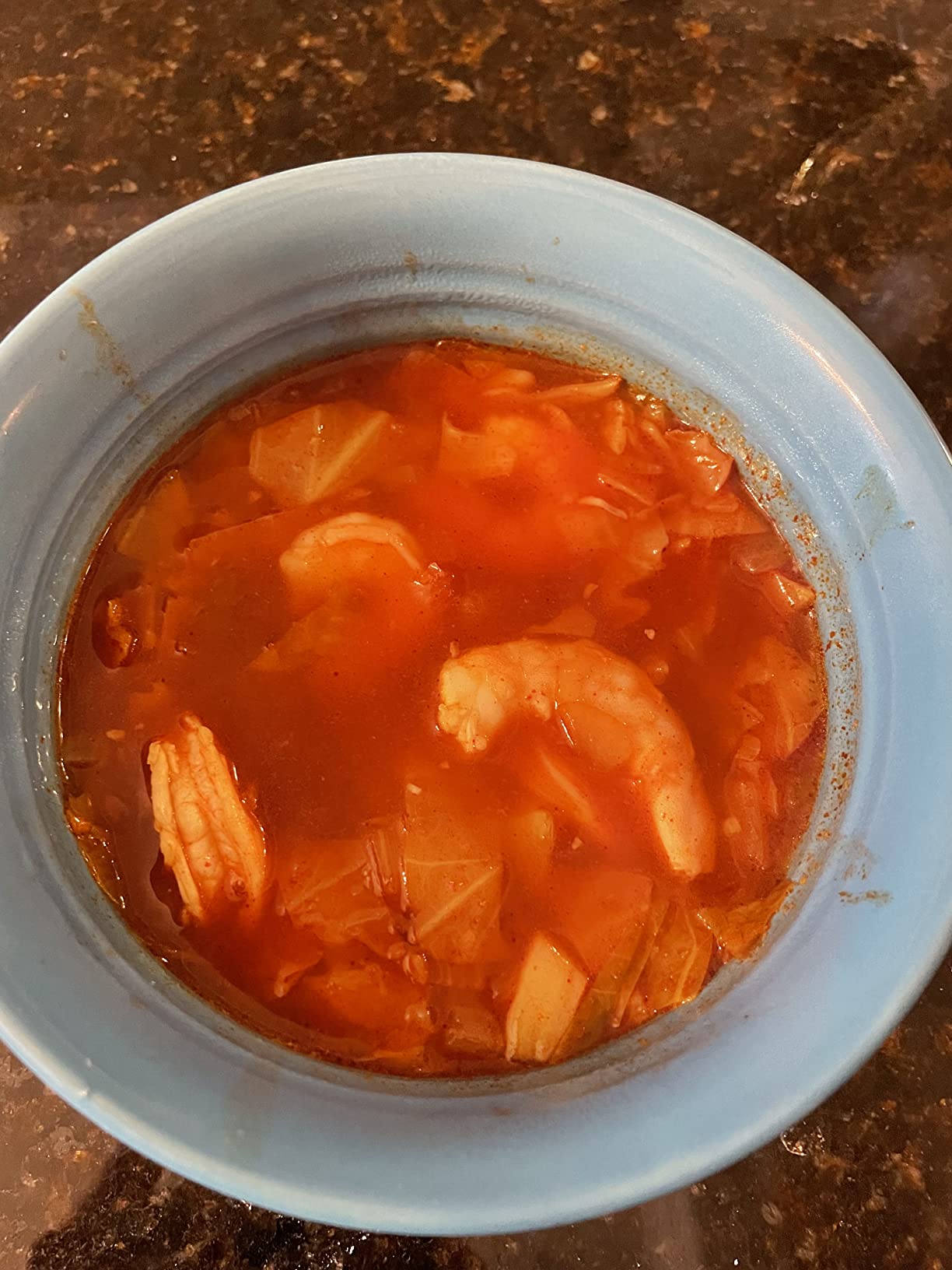 Chung Jung One O'Food Jjampong Seafood Broth Sauce, Korean Chinese Style Spicy Jjambong Flavor Soup Powder, Hot Jjamppong Base, Perfect with Fresh Squid, Shrimp, Clams, Vegetables, Noodles, Rice customer photo 2