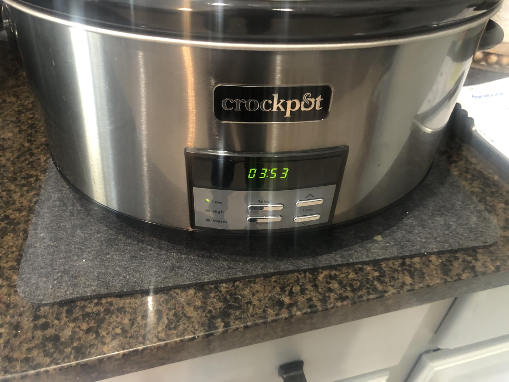 Crock-Pot Large 8-Quart Programmable Slow Cooker with Auto Warm Setting Black Stainless Steel customer photo 2
