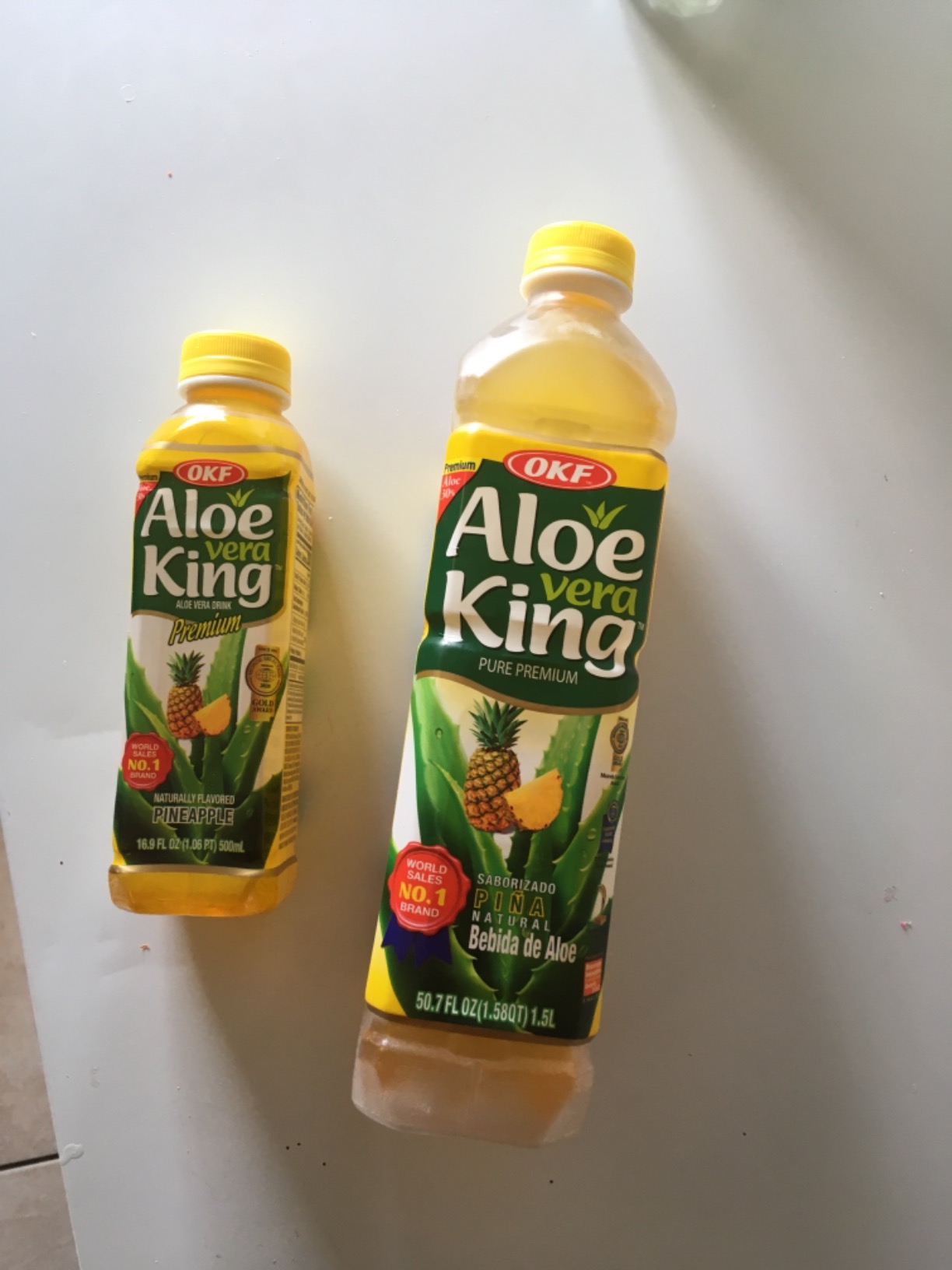 OKF Aloe Vera King Drink, Flavors includes Coco, Original, Grape, Mango, Pineapple, Watermelon, Pomegranate, Gold Kiwi, Peach, and Strawberry (10 flavor variety pack, 10) customer photo 1