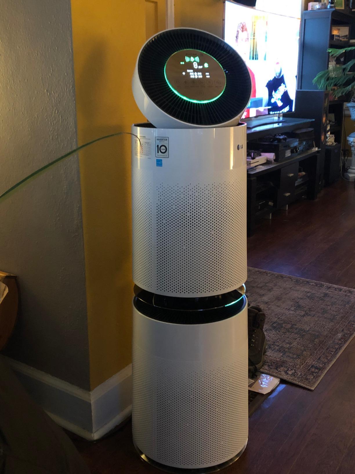 LG PuriCare 360-Degree Air Purifier with SmartThinQ Wi-Fi and Voice Control customer photo 1