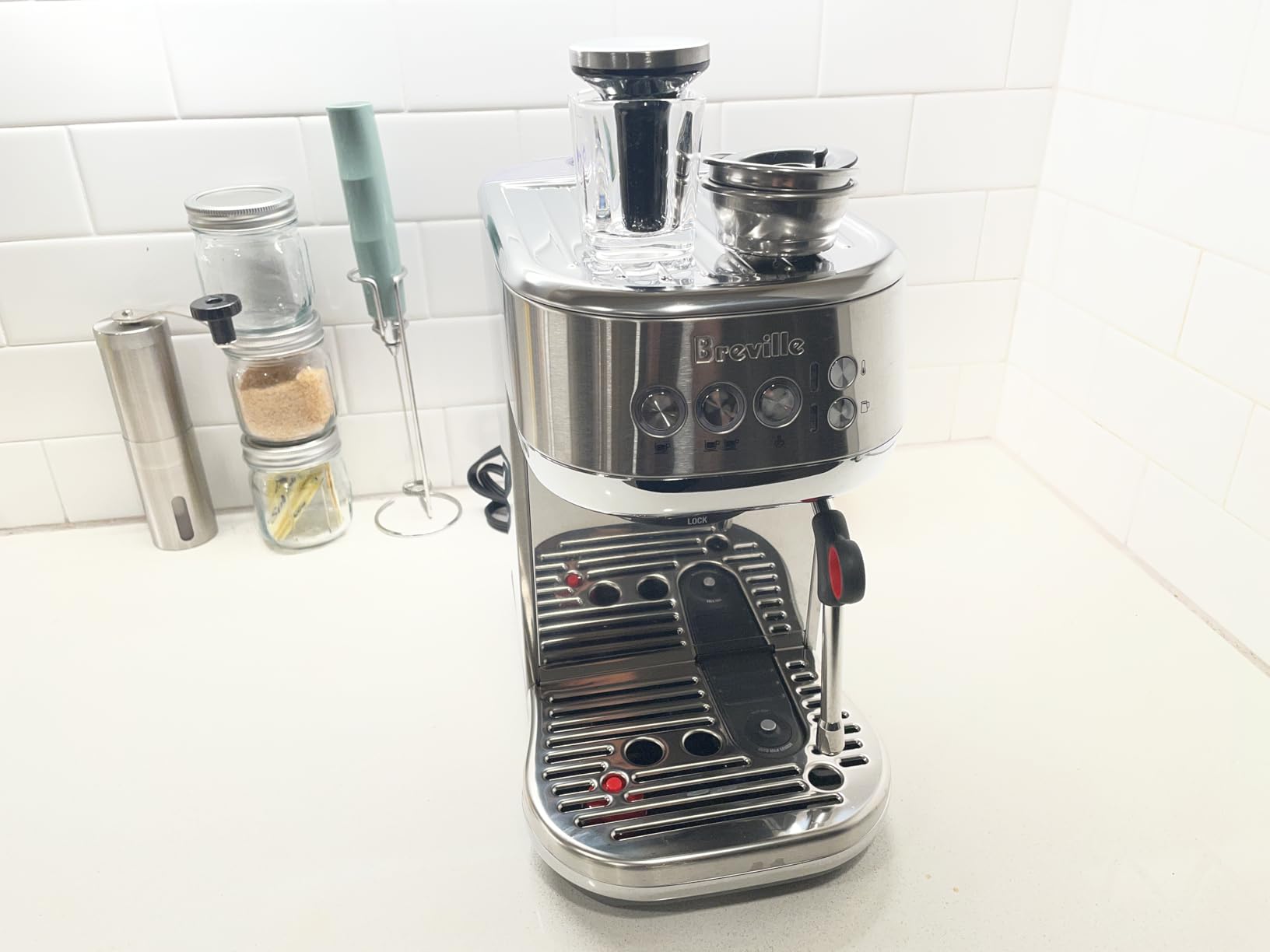 Breville BES500BSS Bambino Plus Espresso Machine, Brushed Stainless Steel customer photo 1