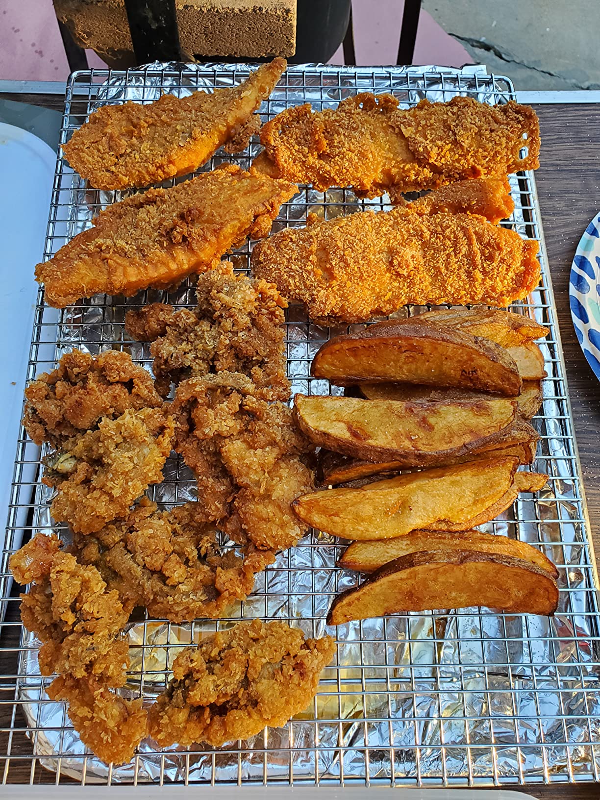 Korean Beksul Authentic & Delicious Korean Taste Crispy Fried Chicken Mix 1Kg (1 Pack) customer photo 1