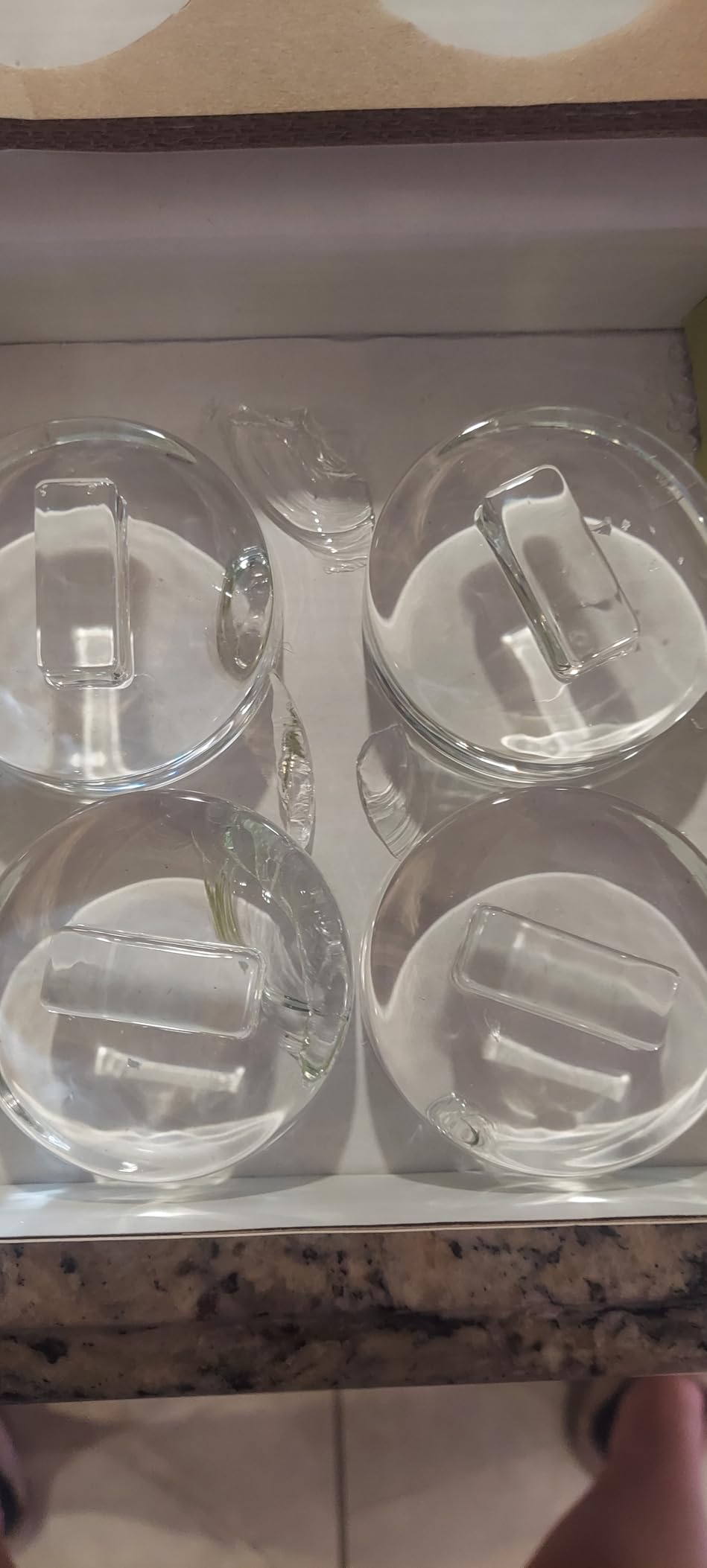 Glass Fermentation Weights for Wide Mouth Mason Jars - Set of 4, Easy Lift Handles - for Sauerkraut, Kimchi, Pickles & Kombucha customer photo 1