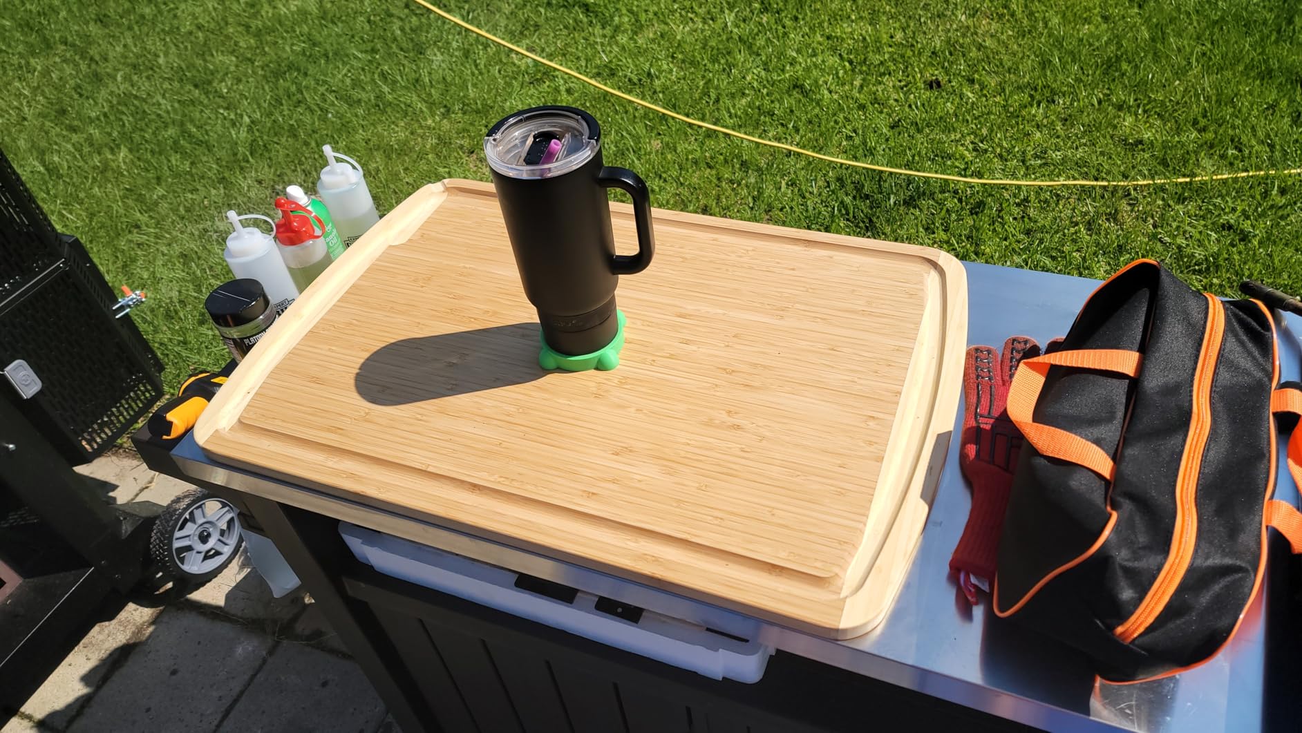 ENORMOUS 30 x 20 Organic Extra Large Cutting Board with Lifetime Replacements – Wood Bamboo Chopping Board - Wooden Butcher Block Cutting Board for Carving Turkey, Grilling Brisket and BBQ customer photo 1