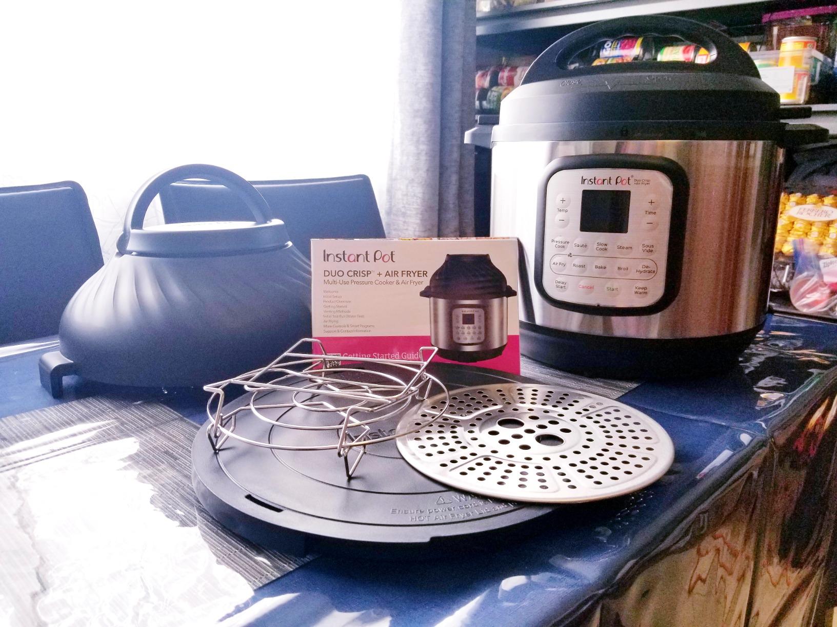 Instant Pot Duo Crisp 8 Qt 11-in-1 Air Fryer + Pressure Cooker, Steel | airfryer, 8 quart, stainless steel, slow cook, steam, dehydrate, app with guided recipes, family size, two in one unit customer photo 2