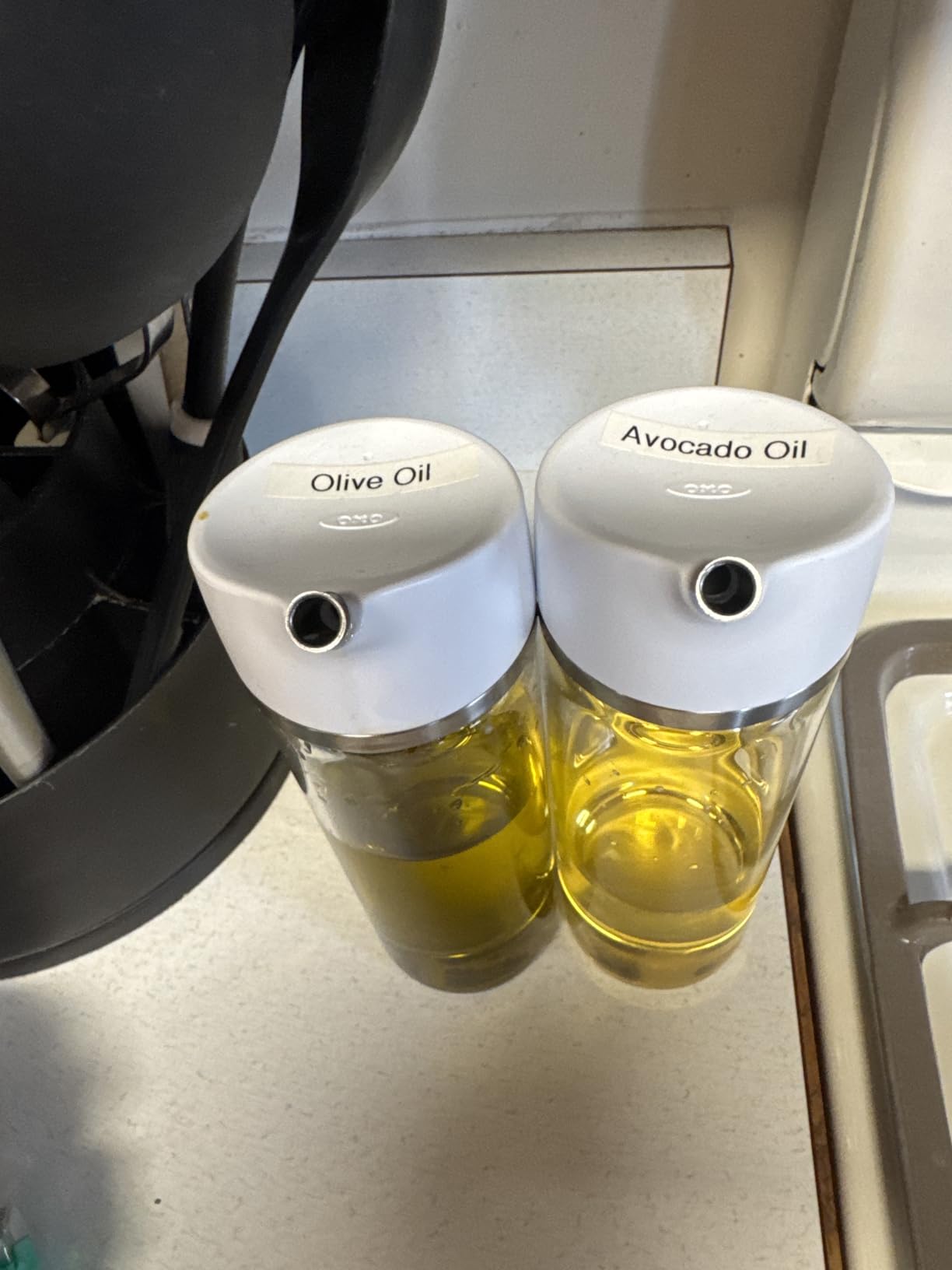 OXO Good Grips Precision Pour Glass Dispenser Set, 2 Piece Oil & Vinegar Set customer photo 1